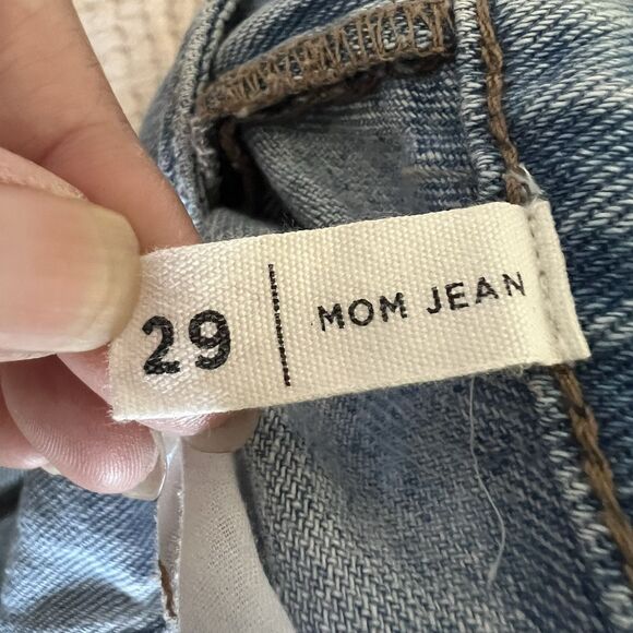 Pacsun Mom Jeans Women Sz 29 Blue Denim High Rise Cotton Zip Fly Cowgirl Western - Picture 10 of 14